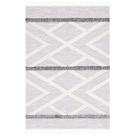 Safavieh 9 x 12 ft. Marrakesh Contemporary Rectangle Power Loomed Rug Grey & Ivory MRK564F-9